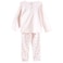 Tex Baby Organic Cotton Pajama Set, Pink, 12 Months