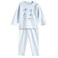 Tex Baby Organic Cotton Printed Pajama Set Sky Blue, 23 Months