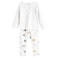 Tex Baby Organic Cotton Pajama and T-Shirt Set, Off White, 4 Years, I274046