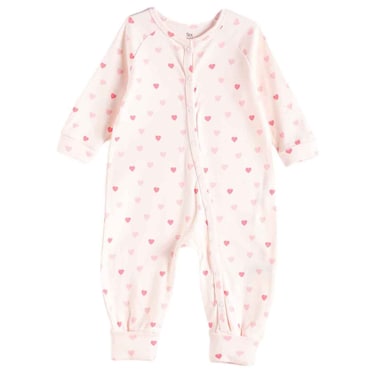Tex Baby Organic Cotton Romper, Pink Light, 18 Months, I274051