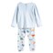 Tex Baby Organic Cotton Pajama Set, Sky Blue, 18 Months