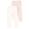Tex Baby Organic Cotton Ribbed Leggings, Off White,  36 Months, I274070
