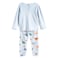 Tex Baby Organic Cotton Pajama Set, Sky Blue, 36 Months
