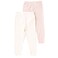 Tex Baby Organic Cotton Ribbed Leggings, Off White,  18 Months, I274070