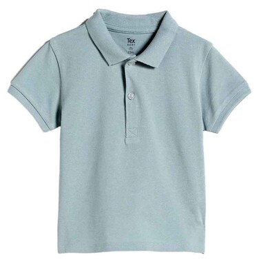 Tex Baby Polo T-Shirt, Turquoise, 9 Months, I274216