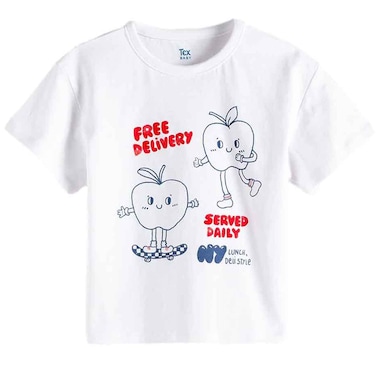 Tex Baby Graphic T-Shirt, White, 12 Months, I274205