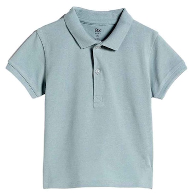 Tex Baby Polo T-Shirt, Turquoise, 18 Months, I274216