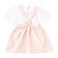 Tex Baby Soft Fabric Pinafore Dress Set Light Pink, 18 Months
