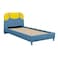 Bello 90x200 Upholstered Kids Bed-Blue &amp; Yellow