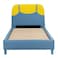 Bello 90x200 Upholstered Kids Bed-Blue &amp; Yellow