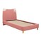 Kitty 90x200 Upholstered Kids Bed-Light Pink