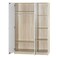 Kinder 3-Door Wardrobe-White/Sonoma Oak