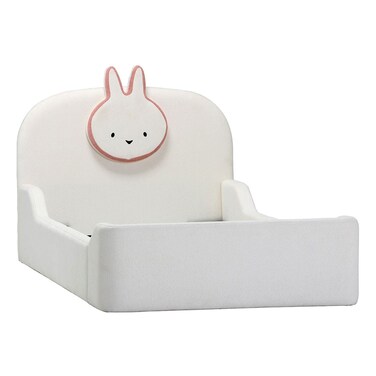دانوب هوم  سرير أطفال منجد بتصميم أرنب - مقاس 90×200