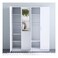 Supreme 4-Door Wardrobe with Mirror-White