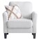 Gamorah 1-Seater Fabric Sofa-Cream