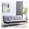 Beatrice 3 Seater Fabric Sofabed - Light Grey / Dark Grey