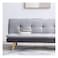 Beatrice 3 Seater Fabric Sofabed - Light Grey / Dark Grey