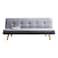 Beatrice 3 Seater Fabric Sofabed - Light Grey / Dark Grey