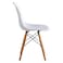Stork Set of 2 Dining Chair-White/Beech