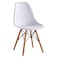 Stork Set of 2 Dining Chair-White/Beech