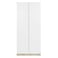 Kinder 2-Door Wardrobe-White/Sonoma Oak