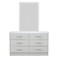Supreme 6-Drawer Master Dresser with Mirror-White