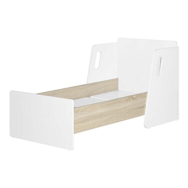 كيندر غارديان سرير أطفال، 70×130 سم، أبيض/بلوط سونوما