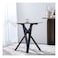 Alleria 2-Seater Round Dining Table-Grey/Black
