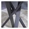 Alleria 2-Seater Round Dining Table-Grey/Black