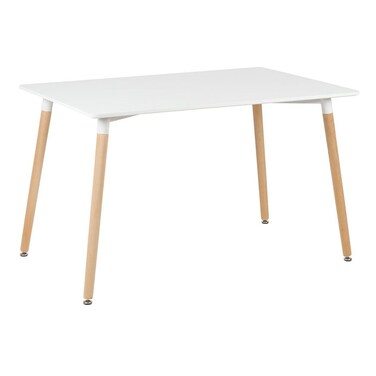 Stork 4 Seater Dining Set, White