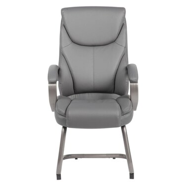كورتني كرسي مكتب للزوار ذو ظهر مرتفع - رمادي