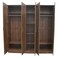 Supreme 5Door Wardrobe With Mirror-Light Walnut