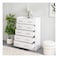 Supreme Chest of 5 Drawers-White