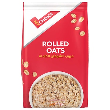 MyChoice Rolled Oats Whole Grain, 1kg Pouch