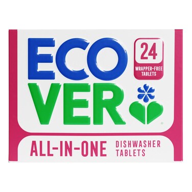 Ecover All in One Dishwasher Tablets, 24 PCS