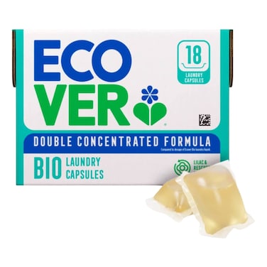 Ecover Bio Laundry Capsules, Rose, 18 PCS