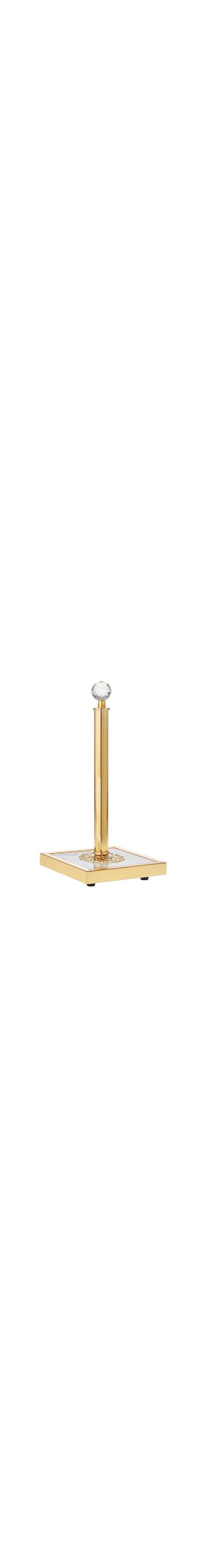 Zeyve Star Square Towel Holder White and Gold 31X14Cm