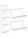 Qunclay 6 Pcs Purse Display Stand Clear Acrylic Wallet Display Stand Purse Holder Handbag Organizer for Bag Phone Cards Store
