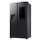 Samsung Bespoke AI Side-by-Side Refrigerator RS90F66B1F, Black Doi, 614 L, 2 Doors