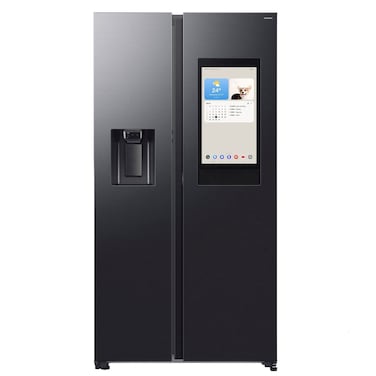 Samsung Bespoke AI Side-by-Side Refrigerator RS90F66B1F, Black Doi, 614 L, 2 Doors