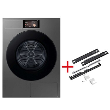 Samsung Front Load Dryer DV90F17CDSGU, 17 kg, LCD Display, Stainless Steel, Grey