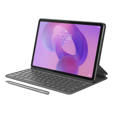 Lenovo Idea Tab ZAFR0316AE Tablet, 128GB, Luna Grey, 11-Inch, 8 GB RAM, 8 MP Camera, Multi Window Display, Wi-Fi Only with Folio Keyboard and Tab Pen