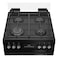 Beko b300 Gas and Electric Cooker FBMT61331XCSL, 60 cm, Cast Iron, Black, 4 Burners