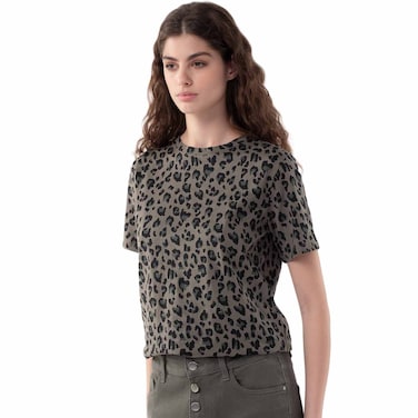 Carrefour Ladies T-Shirt, Khaki