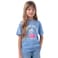 Tex Girls Printed Half T-Shirt, Blue, 9 to 10 Years, I276628