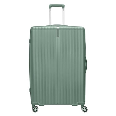 Carlton Boston 8-Wheel Luggage Hard Trolley, Green, 83cm