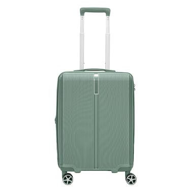 Carlton Boston 8-Wheel Luggage Hard Trolley, Green, 57cm