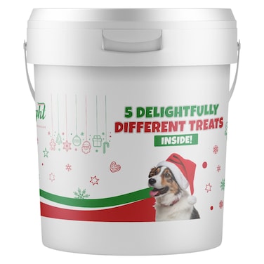 Delight Dog Dry Snack Treat Biscuits Pet Food Baked 5 Styles Assorted Flavors for Dogs, 200g