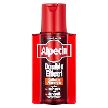 Alpecin Double Effect Caffeine for Hair Loss and Dandruff Shampoo for Men, 200ml