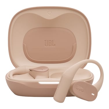 JBL Sense Lite Truly Wireless Bluetooth Open-Ear Earbuds with Charging Case, Beige